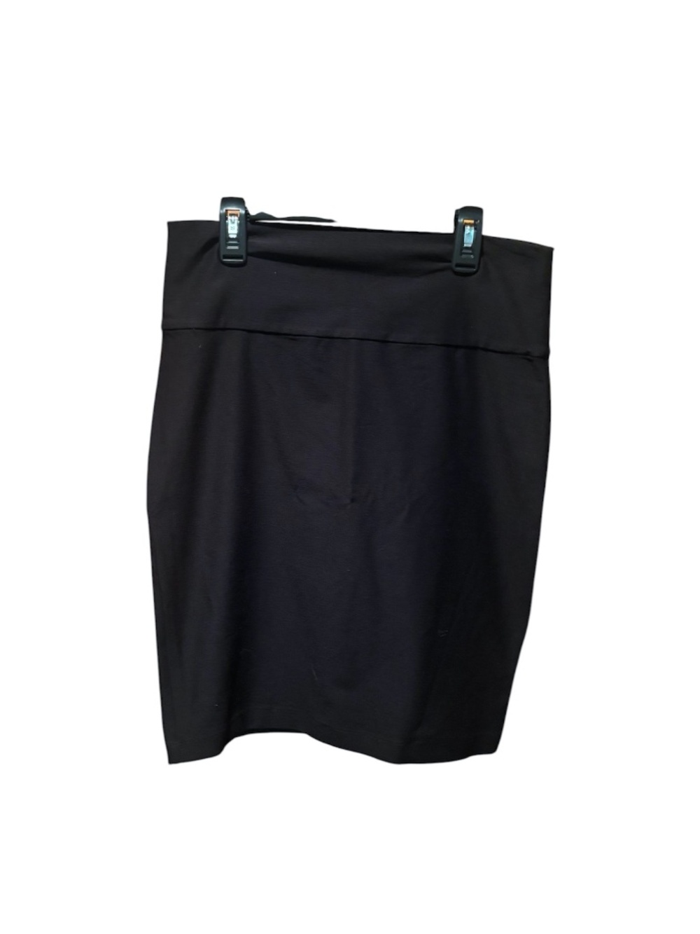 Eileen Fisher Petite Viscose Blend Pull On Straight Pencil Skirt Black SP